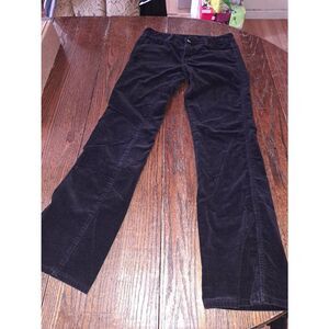 4x32 Calvin Klein Jeans Black Corduroy Mid Rise Pants with Pockets Belt Loops